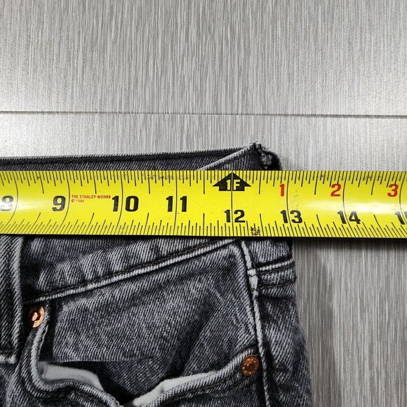 Levis Big E Womens Wedgie Straight Leg Jeans Size 24 Gray High Rise Button Fly - Picture 11 of 13